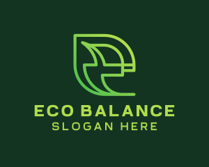 Eco Environmentalist Letter E logo design