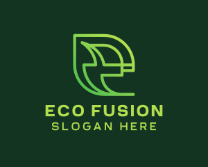 Eco Environmentalist Letter E logo design