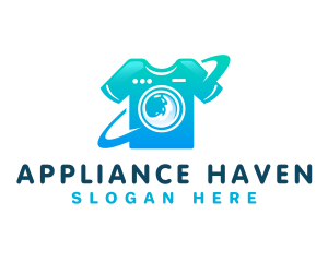 Shirt Washing Laundry logo design