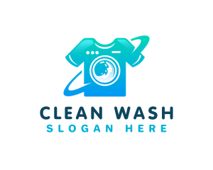 Washing - Shirt Washing Laundry logo design