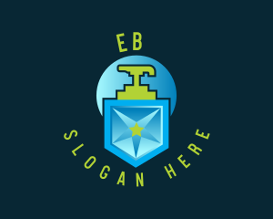 Covid 19 - Star Shield Liquid Soap logo design