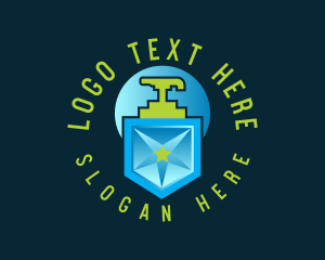 Sterilize - Star Shield Liquid Soap logo design