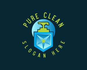 Sterilize - Star Shield Liquid Soap logo design