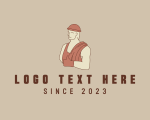 Work - Construction Worker Man logo design