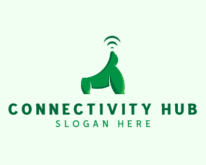 Gorilla Wifi Animal logo design