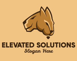 Australian Map Kangaroo logo design