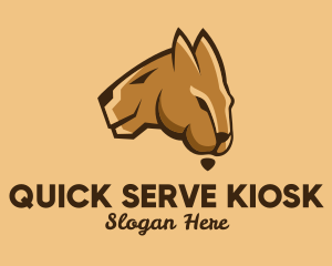 Australian Map Kangaroo logo design