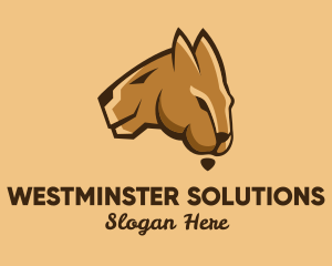 Australian Map Kangaroo logo design