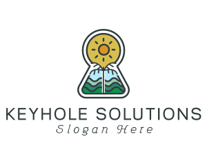 Keyhole - Keyhole Summer Beach logo design