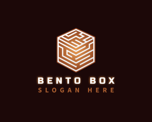 Digital Box Puzzle logo design