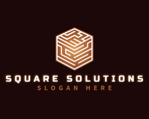 Digital Box Puzzle logo design