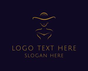 Gold - Fashion Woman Stylist logo design