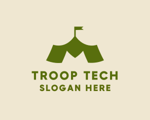 Troop - Outdoor Camp Gazebo logo design