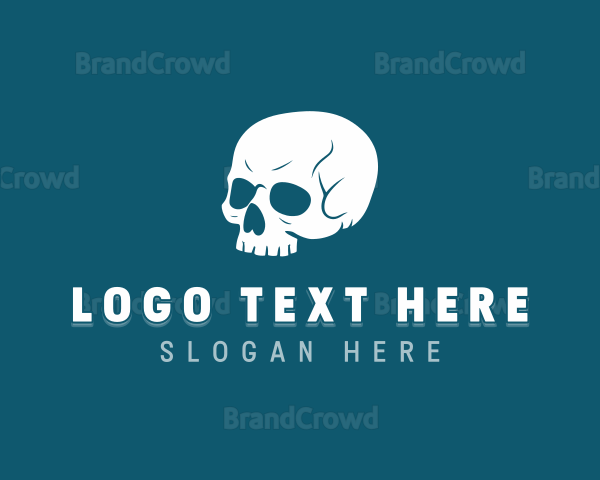 Skull Halloween Tattoo Logo