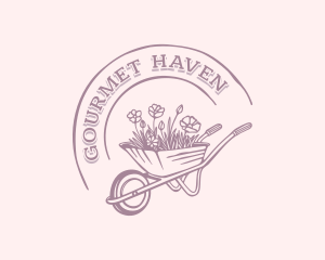 Lawn Wheelbarrow Garden Logo