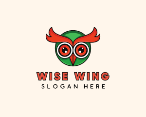 Bird Owl Animal logo design