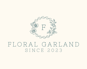 Garland - Eco Flower Vine Garland logo design