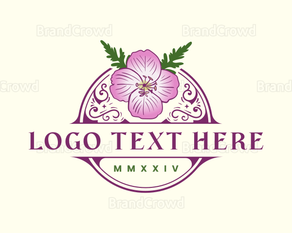 New Hampshire Primrose Flower Logo