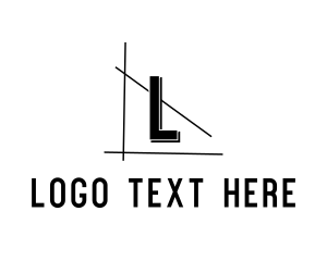 Black And White - Builder Construction Letter logo design