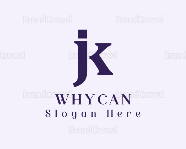 Generic Professional Letter JK Logo
