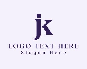 Paralegal - Generic Professional Letter JK logo design