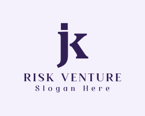Law Firm - Generic Professional Letter JK logo design