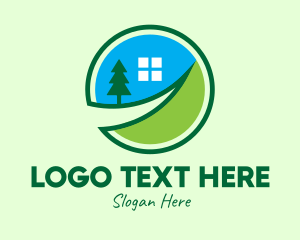 Pine Tree - Rural Village Home logo design