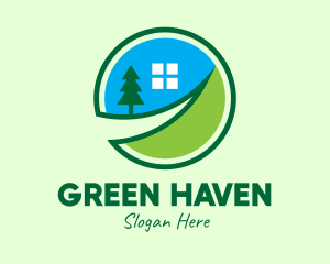 Village - Rural Village Home logo design