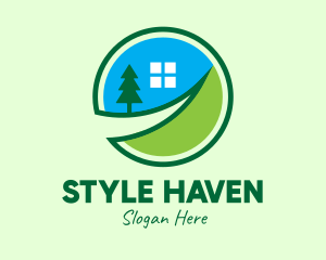 Villa - Rural Village Home logo design