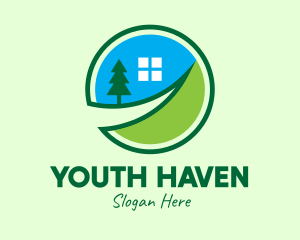 Real Estate - Rural Village Home logo design