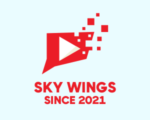 Player - Video Chat Messenger logo design