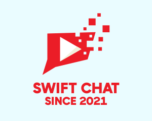 Video Chat Messenger logo design