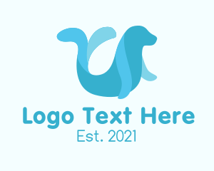 Seal - Blue Arctic Seal logo design