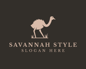 Ostrich Wildlife Zoo logo design