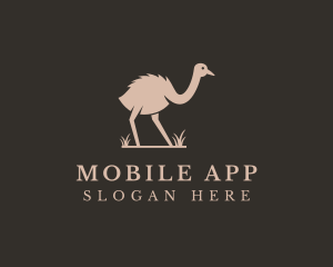 Ostrich - Ostrich Wildlife Zoo logo design