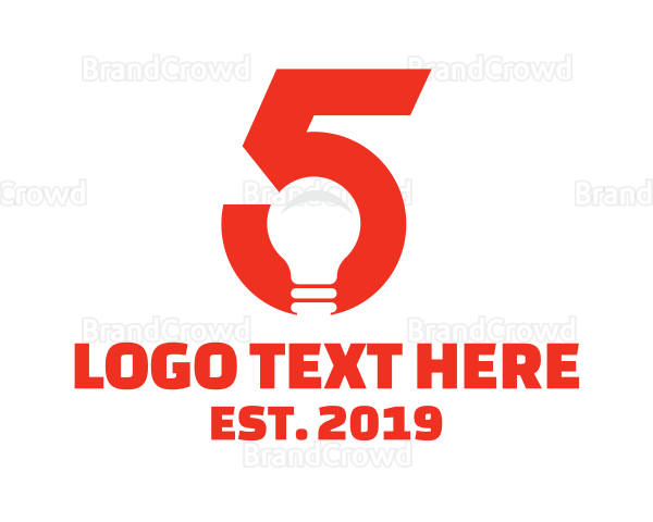 Light Bulb Number 5 Logo