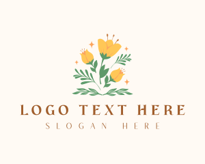 Elegant Flower Garden Logo