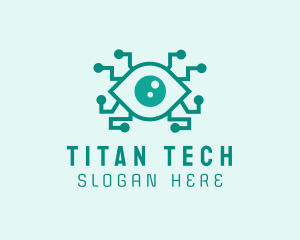 Tech Optical Eye logo design