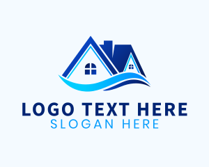 Loft - House Wave Realtor logo design
