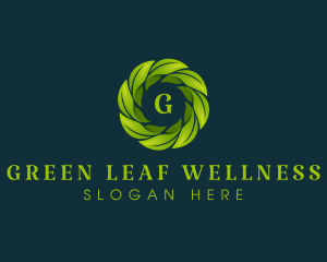 Leaf Wellness Nature logo design