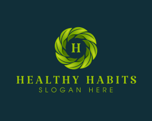 Leaf Wellness Nature logo design