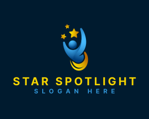 Human Leader Star logo design