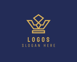 Royal - Elegant Geometric Crown logo design