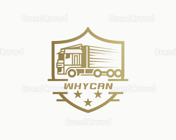 Fast Freight Delivery Vehicle Logo