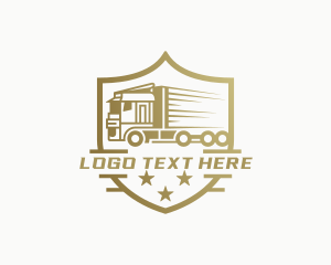 Emblem - Fast Freight Delivery Vehicle logo design