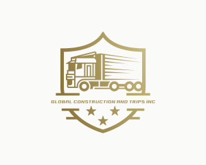 Vehicle - Fast Freight Delivery Vehicle logo design