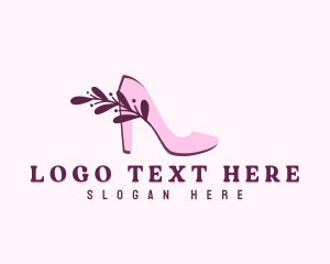 Boutique - Feminine Stiletto Shoe logo design