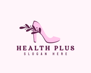 Feminine Stiletto Shoe Logo