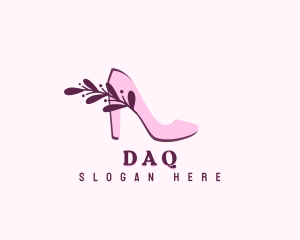 Feminine Stiletto Shoe Logo