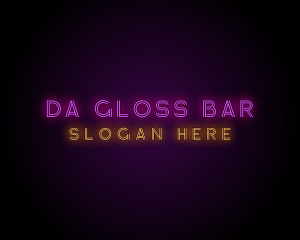 Neon Bar Club logo design